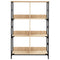 vidaXL Bookshelf Sonoma Oak 78.5x33x117.5 cm Engineered Wood