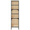 vidaXL Bookshelf Sonoma Oak 78.5x33x117.5 cm Engineered Wood