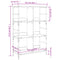 vidaXL Bookshelf Sonoma Oak 78.5x33x117.5 cm Engineered Wood
