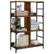vidaXL Bookshelf Smoked Oak 78.5x33x117.5 cm Engineered Wood