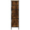 vidaXL Bookshelf Smoked Oak 78.5x33x117.5 cm Engineered Wood