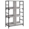 vidaXL Bookshelf Grey Sonoma 78.5x33x117.5 cm Engineered Wood