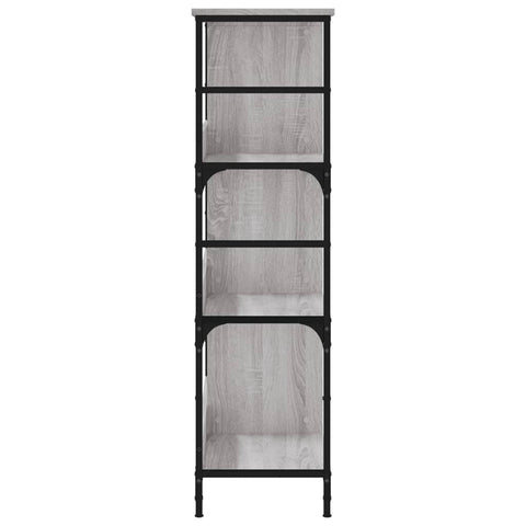 vidaXL Bookshelf Grey Sonoma 78.5x33x117.5 cm Engineered Wood