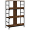 vidaXL Bookshelf Brown Oak 78.5x33x117.5 cm Engineered Wood