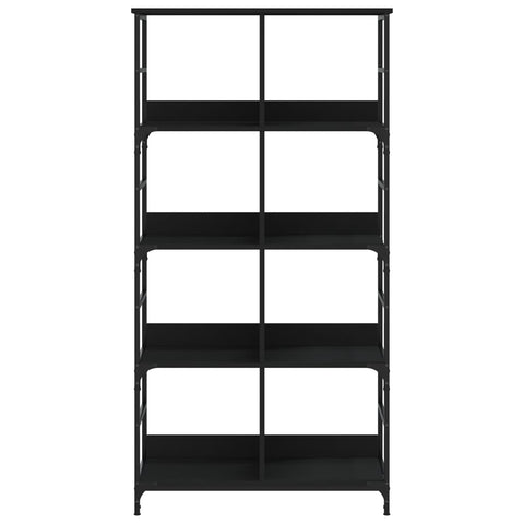 vidaXL Bookshelf Black 78.5x33x153 cm Engineered Wood