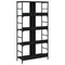 vidaXL Bookshelf Black 78.5x33x153 cm Engineered Wood