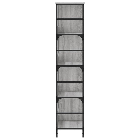 vidaXL Bookshelf Grey Sonoma 78.5x33x153 cm Engineered Wood
