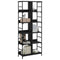 vidaXL Bookshelf Black 78.5x33x188.5 cm Engineered Wood