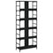 vidaXL Bookshelf Black 78.5x33x188.5 cm Engineered Wood