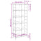 vidaXL Bookshelf Black 78.5x33x188.5 cm Engineered Wood