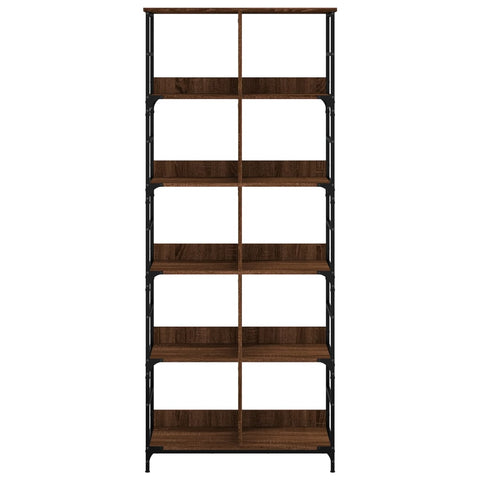vidaXL Bookshelf Brown Oak 78.5x33x188.5 cm Engineered Wood