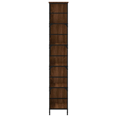 vidaXL Bookshelf Brown Oak 78.5x33x188.5 cm Engineered Wood