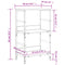 vidaXL Bookshelf Black 50x33x82 cm Engineered Wood