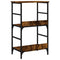 vidaXL Bookshelf Smoked Oak 50x33x82 cm Engineered Wood
