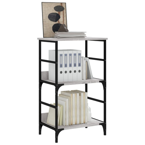 vidaXL Bookshelf Grey Sonoma 50x33x82 cm Engineered Wood