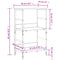 vidaXL Bookshelf Grey Sonoma 50x33x82 cm Engineered Wood