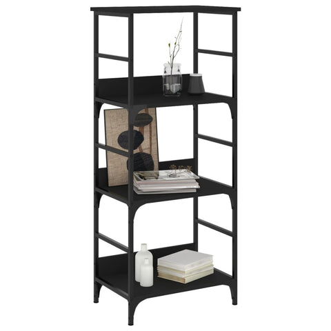 vidaXL Bookshelf Black 50x33x117.5 cm Engineered Wood