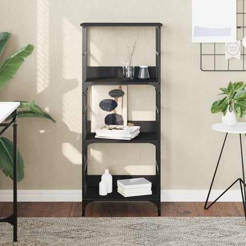 vidaXL Bookshelf Black 50x33x117.5 cm Engineered Wood