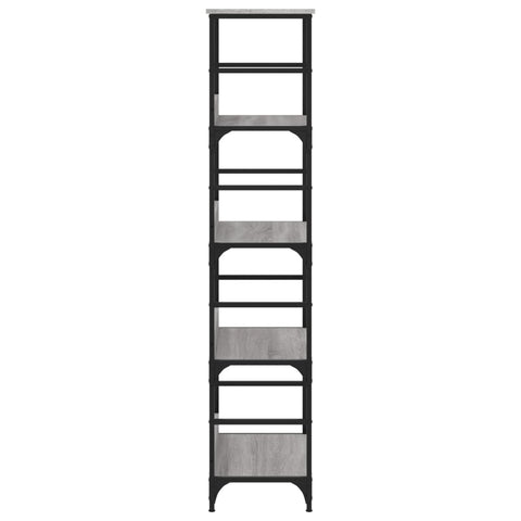 vidaXL Bookshelf Grey Sonoma 50x33x153 cm Engineered Wood