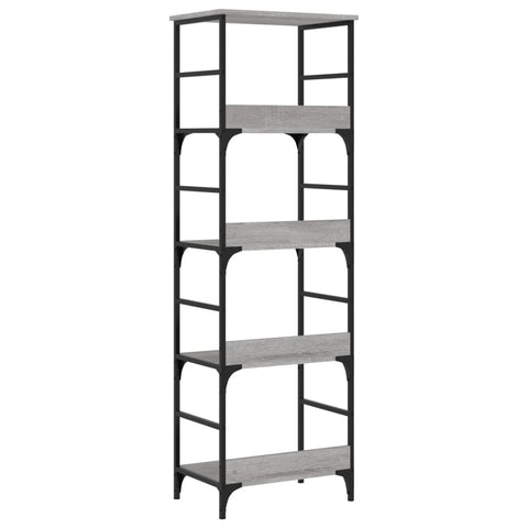 vidaXL Bookshelf Grey Sonoma 50x33x153 cm Engineered Wood