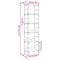 vidaXL Bookshelf Black 50x33x188.5 cm Engineered Wood