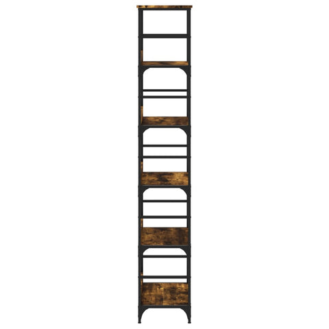 vidaXL Bookshelf Smoked Oak 50x33x188.5 cm Engineered Wood