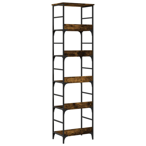 vidaXL Bookshelf Smoked Oak 50x33x188.5 cm Engineered Wood