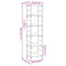 vidaXL Bookshelf Grey Sonoma 50x33x188.5 cm Engineered Wood