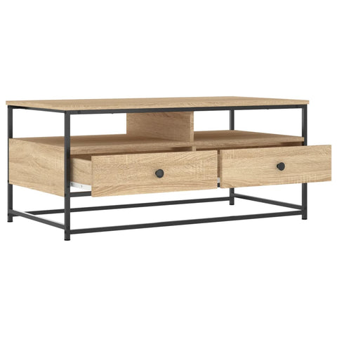 vidaXL Coffee Table Sonoma Oak 100x51x45 cm Engineered Wood