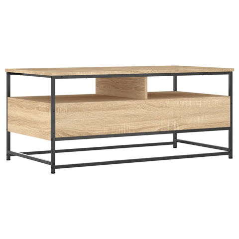 vidaXL Coffee Table Sonoma Oak 100x51x45 cm Engineered Wood
