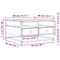 vidaXL Coffee Table Grey Sonoma 80x80x45 cm Engineered Wood