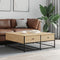 vidaXL Coffee Table Sonoma Oak 100x99x40 cm Engineered Wood