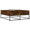 vidaXL Coffee Table Smoked Oak 100x99x40 cm Engineered Wood