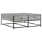vidaXL Coffee Table Grey Sonoma 100x99x40 cm Engineered Wood