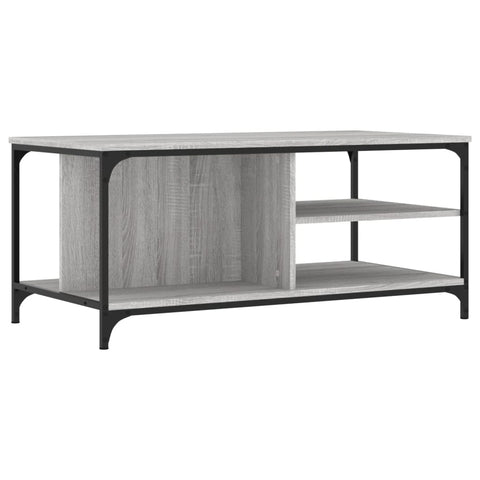 vidaXL Coffee Table Grey Sonoma 100x50x45 cm Engineered Wood