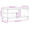 vidaXL Coffee Table Grey Sonoma 100x50x45 cm Engineered Wood