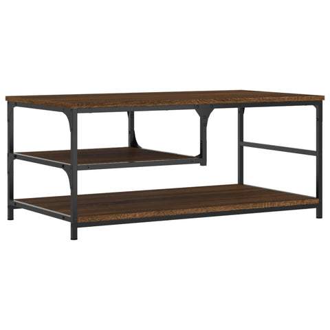 vidaXL Coffee Table Brown Oak 90x49x40 cm Engineered Wood