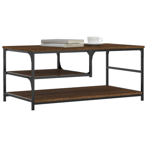 vidaXL Coffee Table Brown Oak 90x49x40 cm Engineered Wood