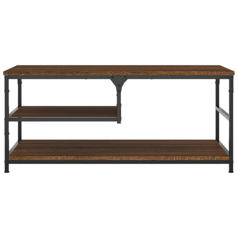 vidaXL Coffee Table Brown Oak 90x49x40 cm Engineered Wood