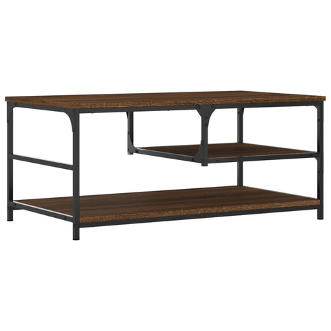 vidaXL Coffee Table Brown Oak 90x49x40 cm Engineered Wood