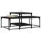 vidaXL Coffee Table Black 102x60x45 cm Engineered Wood