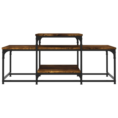 vidaXL Coffee Table Smoked Oak 102x60x45 cm Engineered Wood