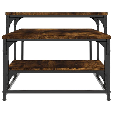 vidaXL Coffee Table Smoked Oak 102x60x45 cm Engineered Wood