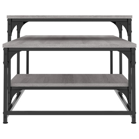 vidaXL Coffee Table Grey Sonoma 102x60x45 cm Engineered Wood