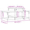 vidaXL Coffee Table Grey Sonoma 102x60x45 cm Engineered Wood