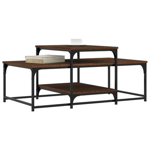 vidaXL Coffee Table Brown Oak 102x60x45 cm Engineered Wood