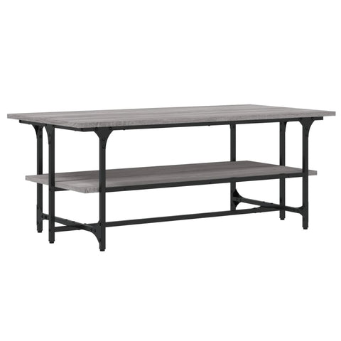 vidaXL Coffee Table Grey Sonoma 100x50x40 cm Engineered Wood
