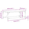 vidaXL Coffee Table Brown Oak 100x50x35 cm Engineered Wood