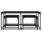 vidaXL Nesting Coffee Tables 5 pcs Black Engineered Wood