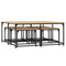 vidaXL Nesting Coffee Tables 5 pcs Sonoma Oak Engineered Wood